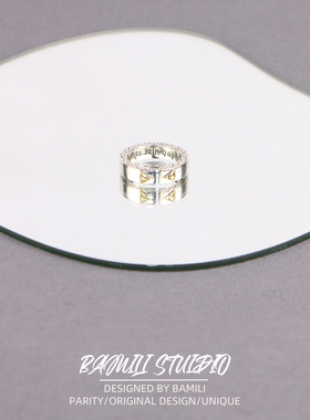 BAMILI上帝之眼戒指男女款嘻哈风