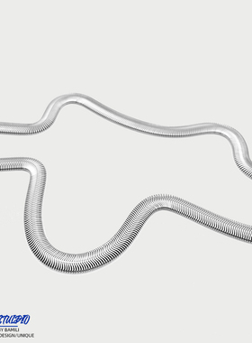 BAMILI蛇骨项链款式银色