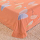 Bed sheet set of four pieces, brushed cotton, simple and warm