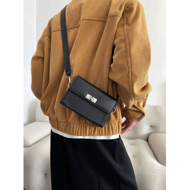 小众设计感锁扣小方包高级风格男生盒子包潮流ins方盒手机斜挎包,淘宝优惠券,粉丝福利购,淘宝优惠卷