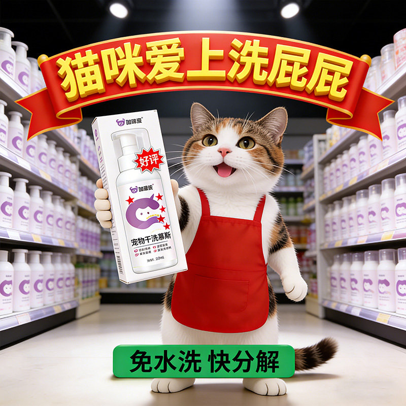 猫咪去黄美白干洗泡沫免洗慕斯泪痕眼屎油尾巴黑下巴专用清洁用品,淘宝优惠券,粉丝福利购,淘宝优惠卷