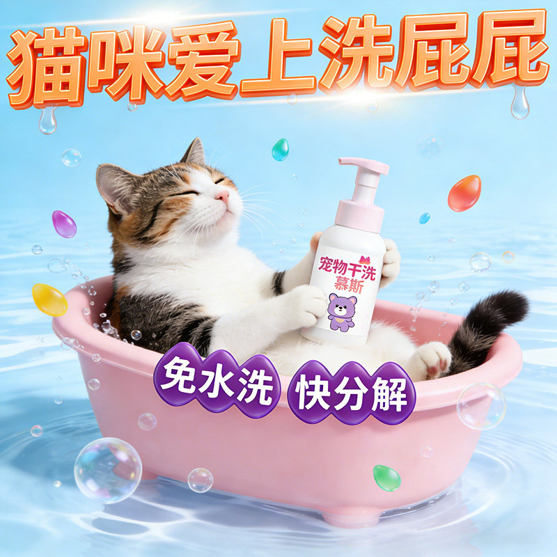 猫咪去黄美白干洗泡沫免洗慕斯泪痕眼屎油尾巴黑下巴专用清洁用品,淘宝优惠券,粉丝福利购,淘宝优惠卷