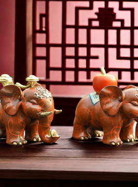 猪八戒黄铜祝福中式客厅平安如意