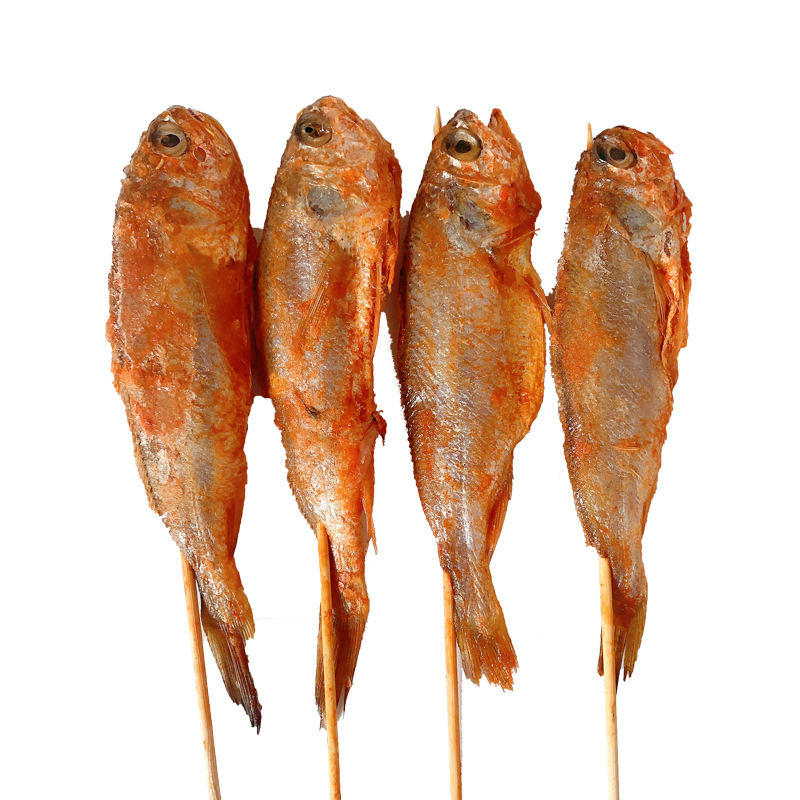 网红夜猫风味小黄鱼串每包30条冷冻腌制小黄鱼烧烤食材黄花鱼包邮 - 图3