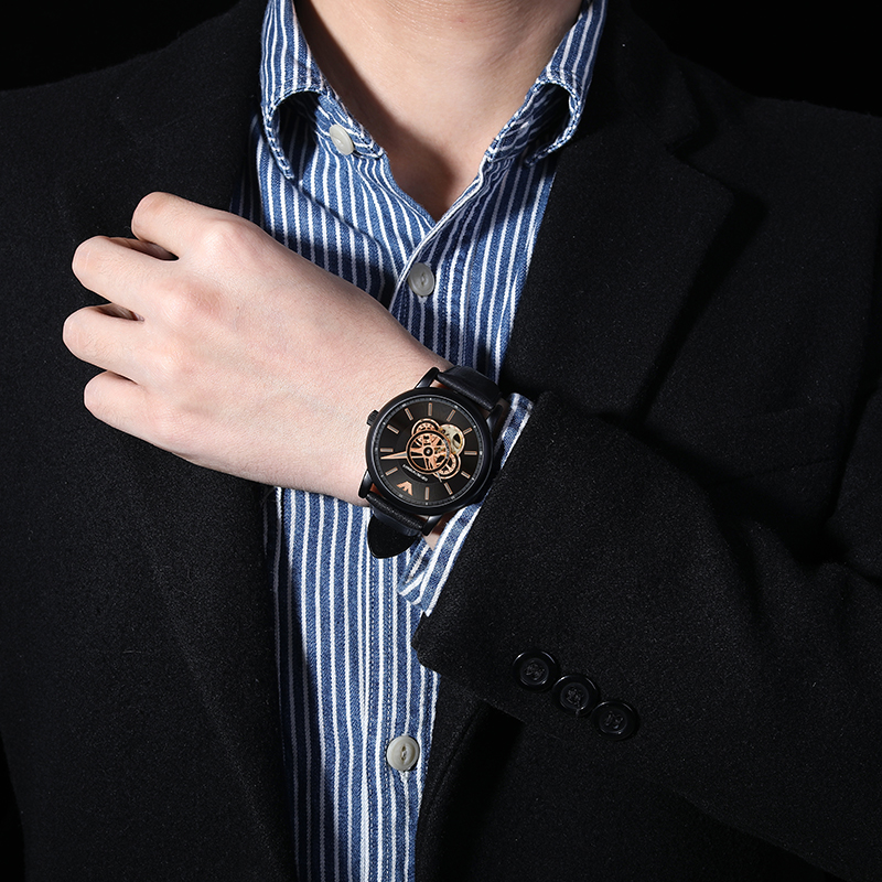 Armani Armani Watch Men's Fashionable and Cool Perspective Hollow Fully Automatic Mechanical Men's Watch AR60012