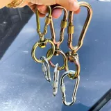 Вращающаяся пряжка, прочная цепная пряжка, поворотный замок на 360 градусов, противоотрывной болт для овец, универсальная страховка