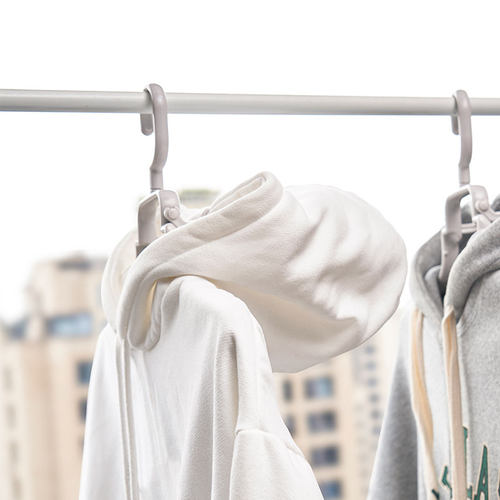 日本连帽卫衣衣架专用可折叠晒挂带帽子的衣架家用连帽衫晾晒神器 - 图3
