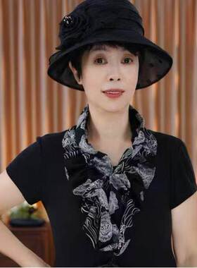 秋冬百变小围脖珠光棉围巾百搭丝巾新款防晒护颈保暖红色