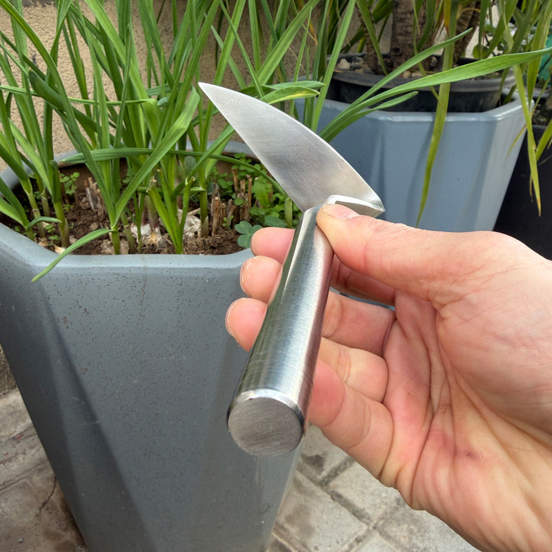 小锄头整体实心不锈钢尖头锄家用种花种菜园艺工具锄草松土压土,淘宝优惠券,粉丝福利购,淘宝优惠卷