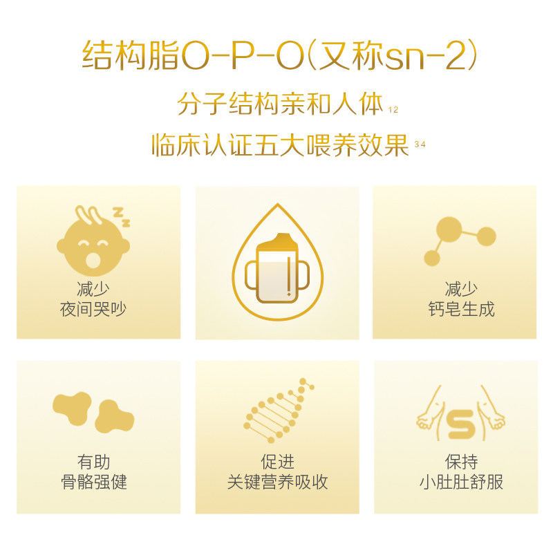 惠氏启赋a2儿童婴儿4段opo牛奶粉 启赋海外婴幼儿牛奶粉