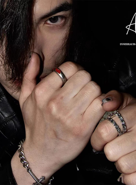 限量Goth情侣做旧先锋小众戒指