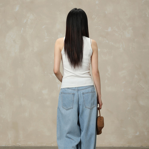 AIRIQI商场同款26夏新款简约百搭圆领基础款吊带背心女AY62BX336 - 图1