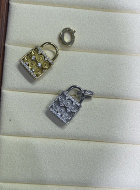 新款小锁包吊坠珍珠配件