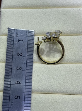 凤尾珍珠戒指配件s925纯银