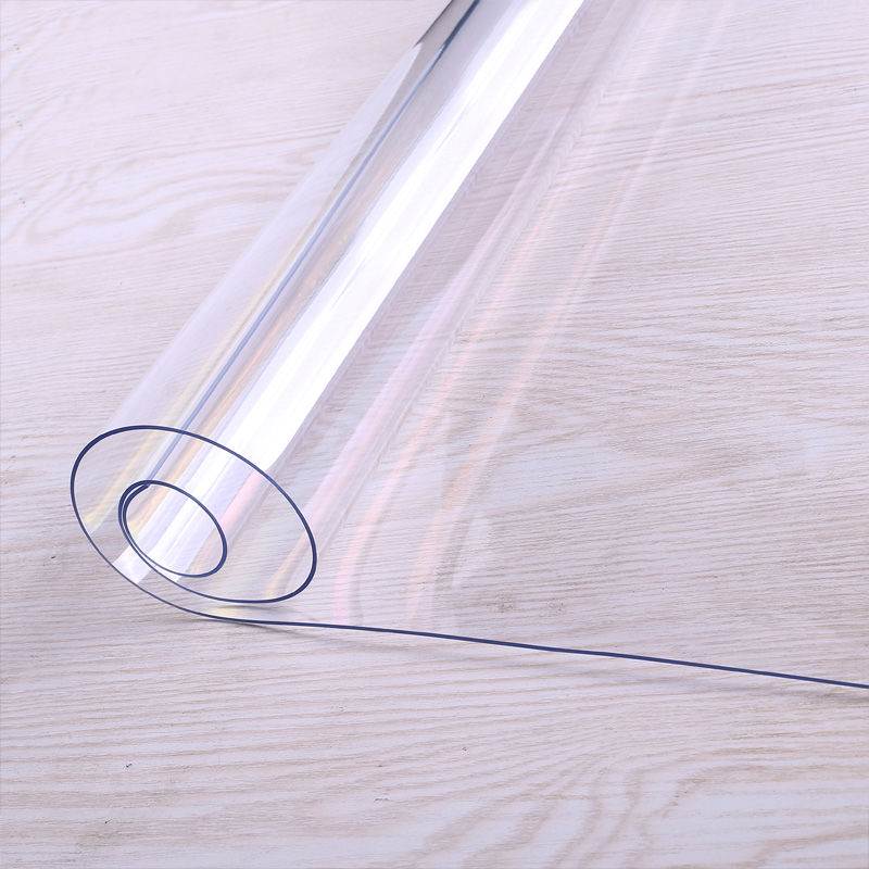无味软玻璃PVC桌布防水防烫防油免洗塑料透明餐桌垫茶几厚水晶板 - 图0