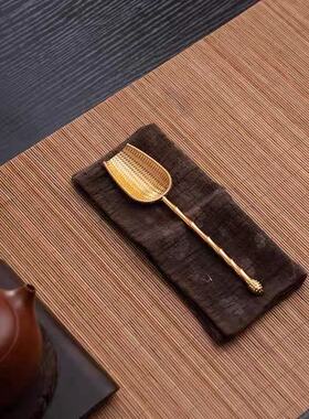 合金编织茶勺茶匙茶道家用