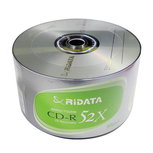 铼德ridata  可打印光盘CD-R 52X 50片装700m 空白刻录盘 - 图2
