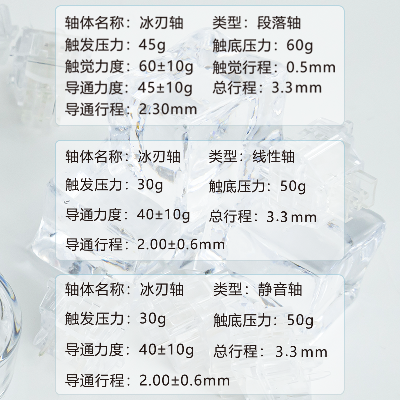 coolkiller机械键盘冰刃轴二代线性轴段落轴静音轴换轴试轴器配件-图3