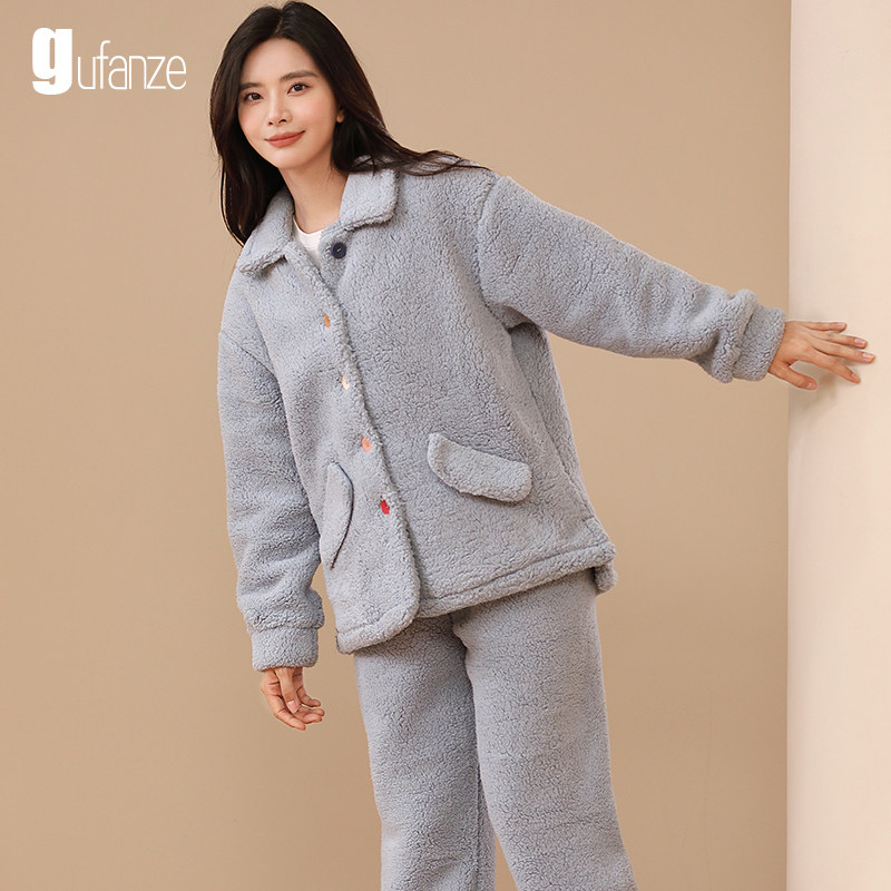 睡衣女士冬季加厚加绒珊瑚绒大码秋冬款法兰绒妈妈2026新款家居服,淘宝优惠券,粉丝福利购,淘宝优惠卷