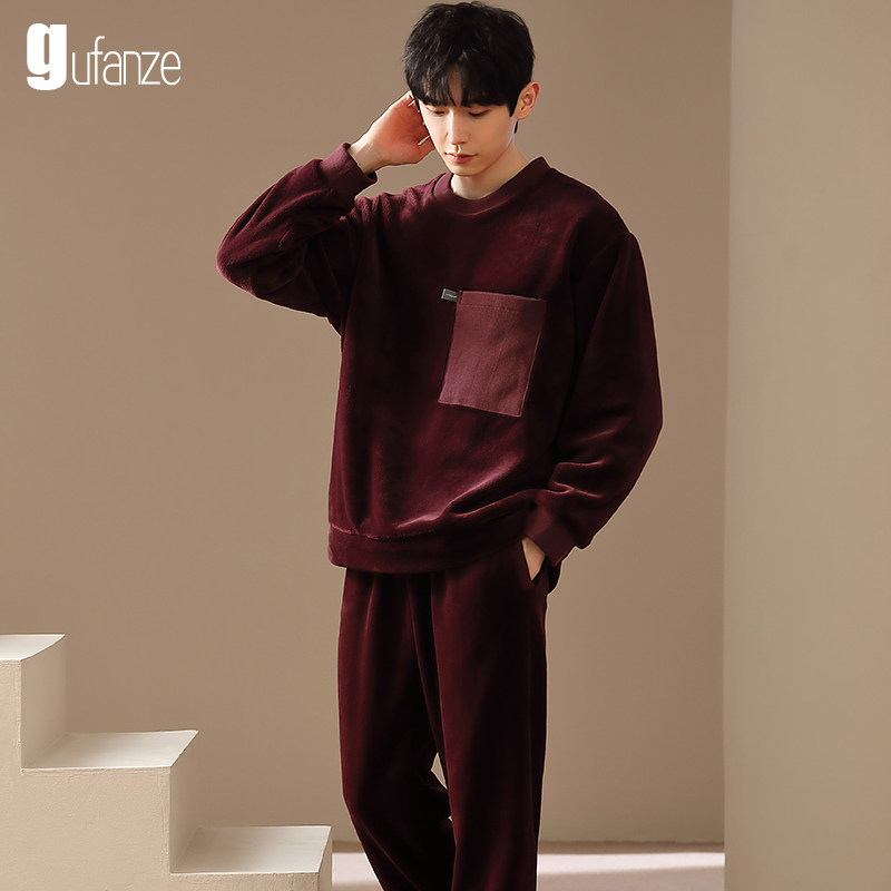 男士睡衣冬季珊瑚绒加厚加绒秋冬款法兰绒男款套头家居服春秋新款,淘宝优惠券,粉丝福利购,淘宝优惠卷