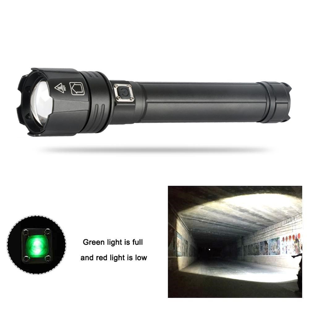 Super Bright XHP90.2 LED Flashlight 2020 NEW 26650 USB Recha - 图3