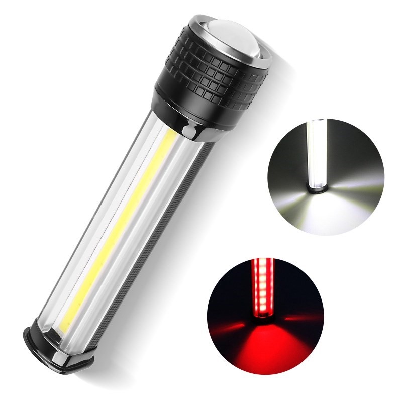 XHP70+COB Flashlight Battery Super Bright LCD Display Zoom L-图0