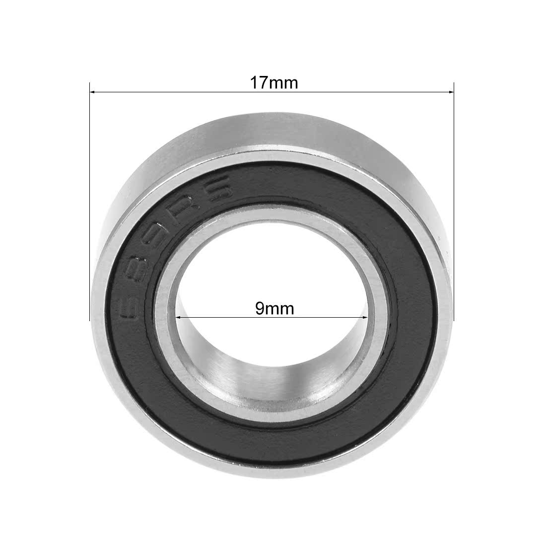 689-2RS Deep Groove Ball Bearing 9x17x5mm Double Sealed GCr1 - 图2