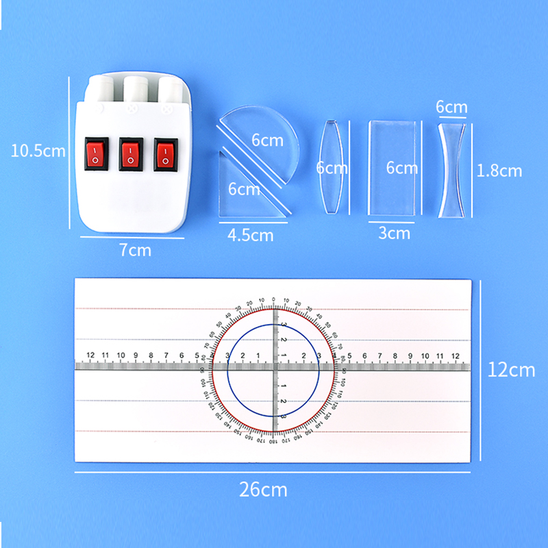光的反射折射演示器教具激光平行三线光源物理光学透镜实验仪器材-图0