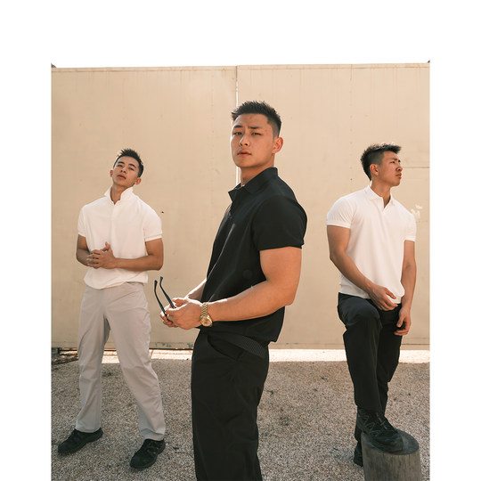 GTAL美式海鸥领POLO衫短袖男士轻薄通勤商务针织弹力板正T恤上衣