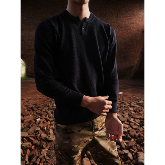 GTAL American upstart long-sleeved old money style Henry collar