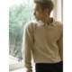 GTAL American casual seagull collar old money style sweater