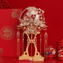 Wedding Bride Group Fan Chinese Wedding Red Fan Out of Marriage Artisanal Joy Fan Diy Materials Show and Girlfriends Gifts