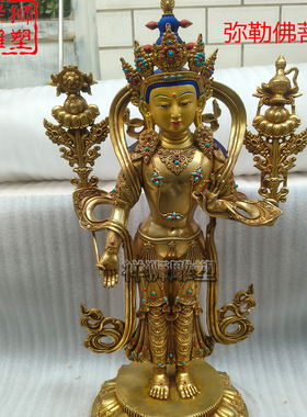 黄铜鎏金八大菩萨佛像摆件定制