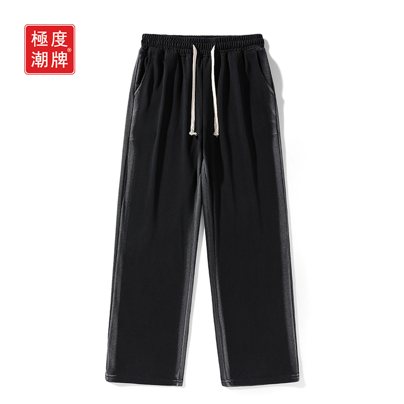 极度潮牌2022ss侧边扎染渐变长裤 极度潮牌休闲裤