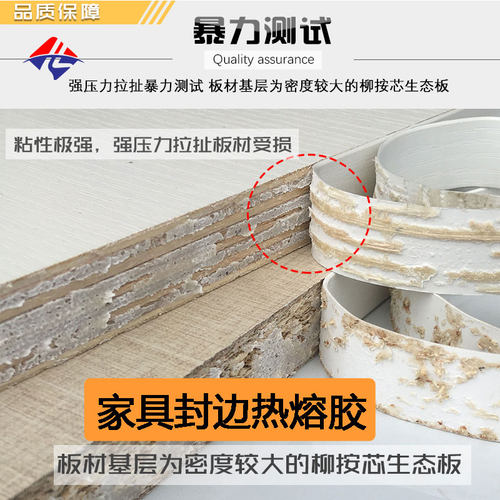 热熔封边颗粒胶透明中高温包边生态板材半全自动封边机封边胶木工 - 图0