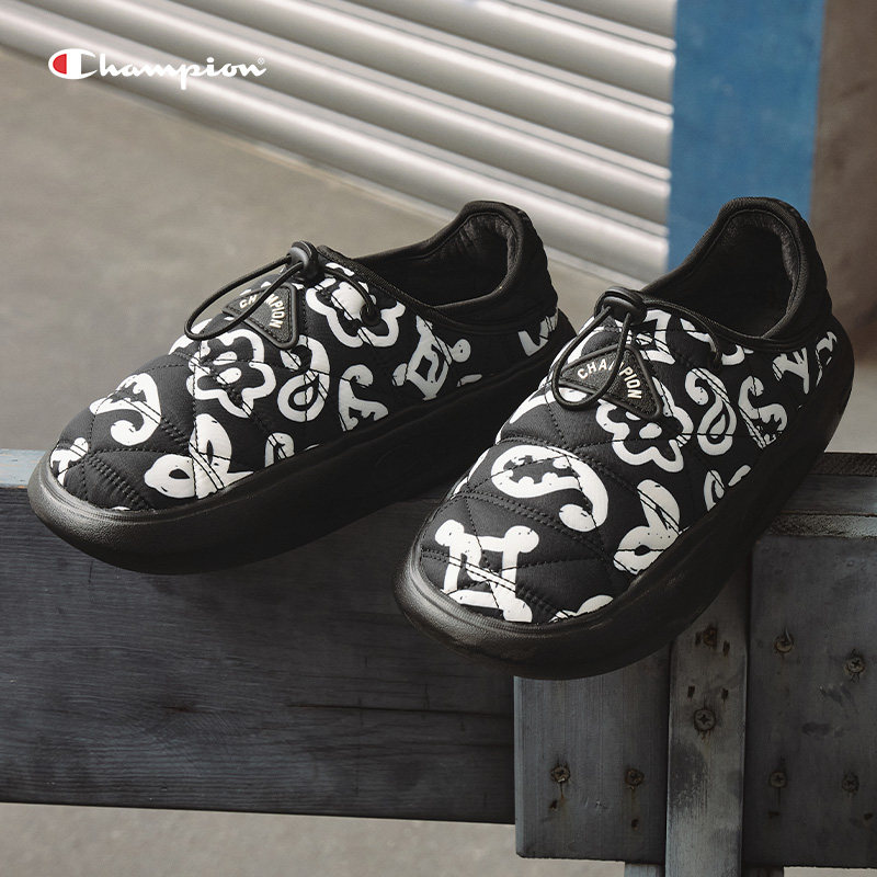 Champion冠军拖鞋25秋冬新款菠萝拖女全包厚底棉拖鞋男时尚休闲鞋,淘宝优惠券,粉丝福利购,淘宝优惠卷