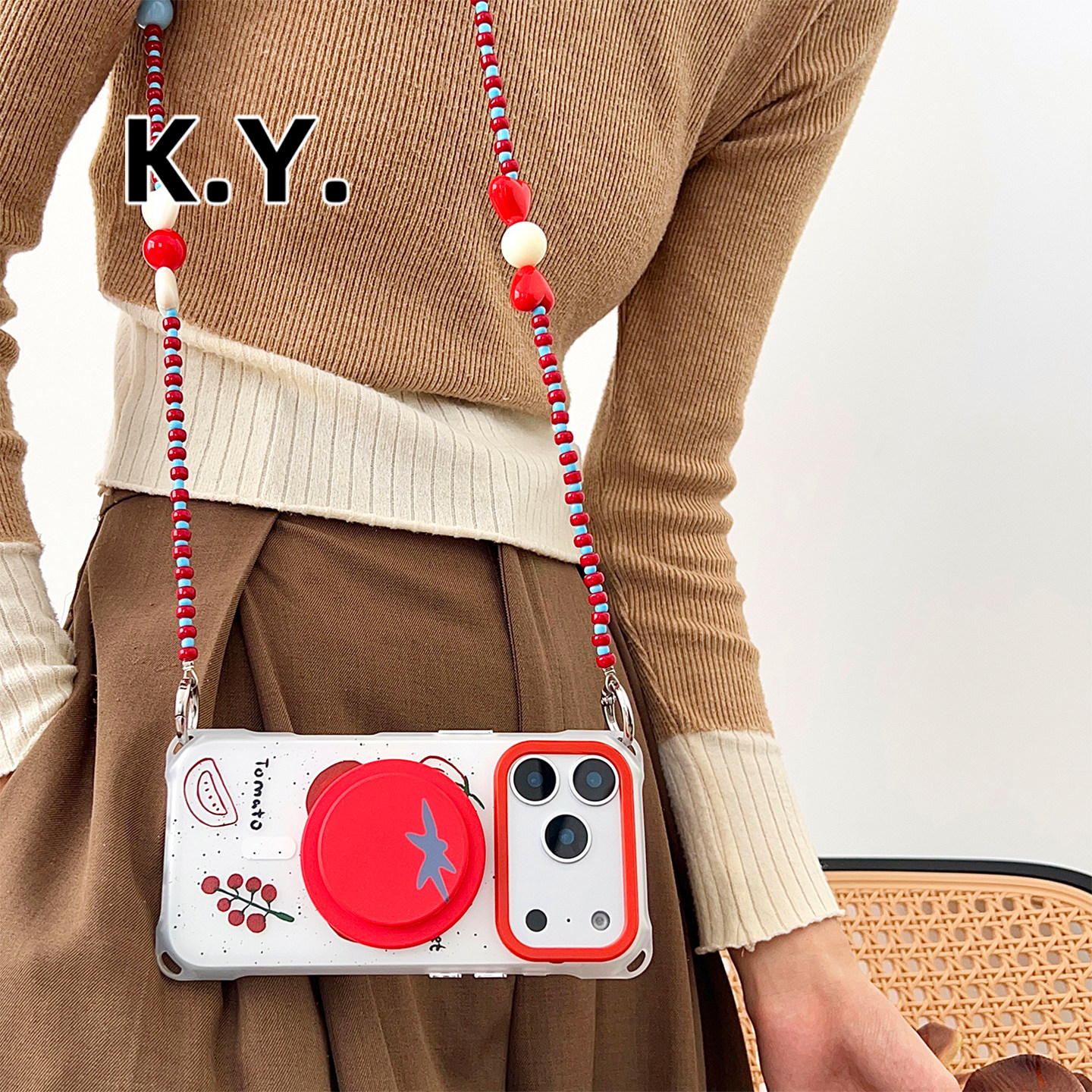 番茄底新款苹果17promax带支架磁吸手机壳挂绳适用于华为mate80pro斜挎可背小米17pro保护壳vivox200防摔硬壳,淘宝优惠券,粉丝福利购,淘宝优惠卷