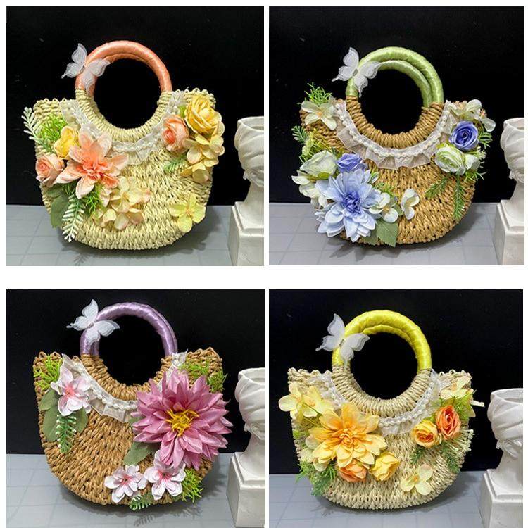 草编包diy手工材料包仿真花朵手提包活动暖场团建礼物编织包包,淘宝优惠券,粉丝福利购,淘宝优惠卷