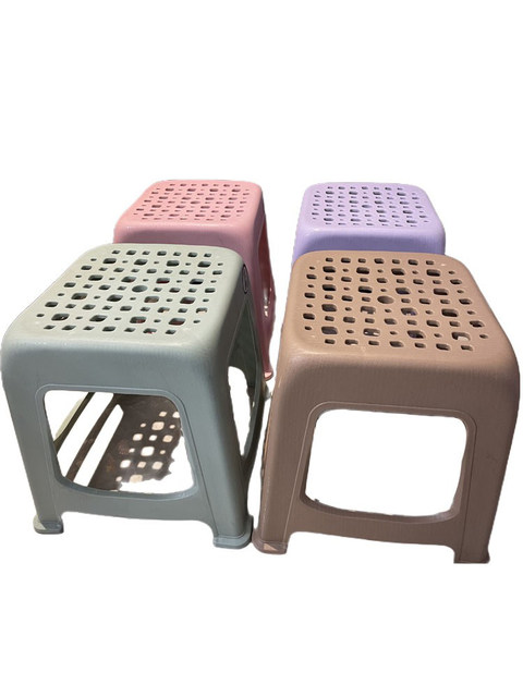 Nordic style hollow plastic stool for home use