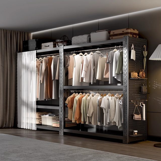 Simple wardrobe rental house household bedroom clothes rack