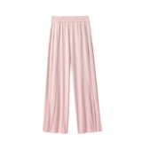 Secret World Шелковые летние штаны, тонкие повседневные брюки, свободный прямой крой, защита от солнца