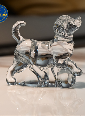 捷克原装进口小狗桌面摆件13.5cm