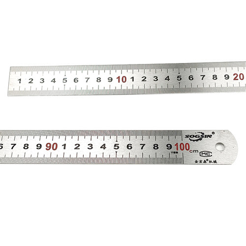 木工钢直尺 推台锯专用台面嵌入式不锈钢尺长100cm/120cm尺宽28mm - 图3