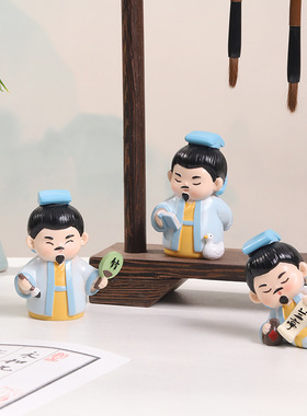 王羲之文创树脂小摆件送朋友礼物
