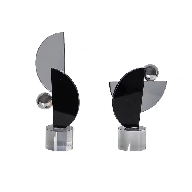 现代轻奢几何水晶创意摆件玄关客厅酒柜样板间茶几家居艺术装饰品,淘宝优惠券,粉丝福利购,淘宝优惠卷