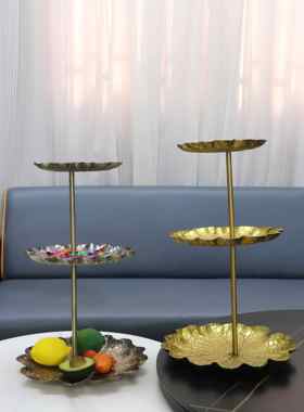 雅莱家居简约多层糖果零食盘摆件