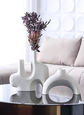 树脂插花花器客厅茶几摆件