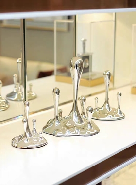 欧式客厅电镀水滴形创意家居摆件