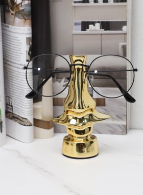 简约树脂客厅眼镜架装饰摆件