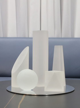 北欧创意简约磨砂五件套办公室卧室客厅餐厅玄关书房茶几家居摆件